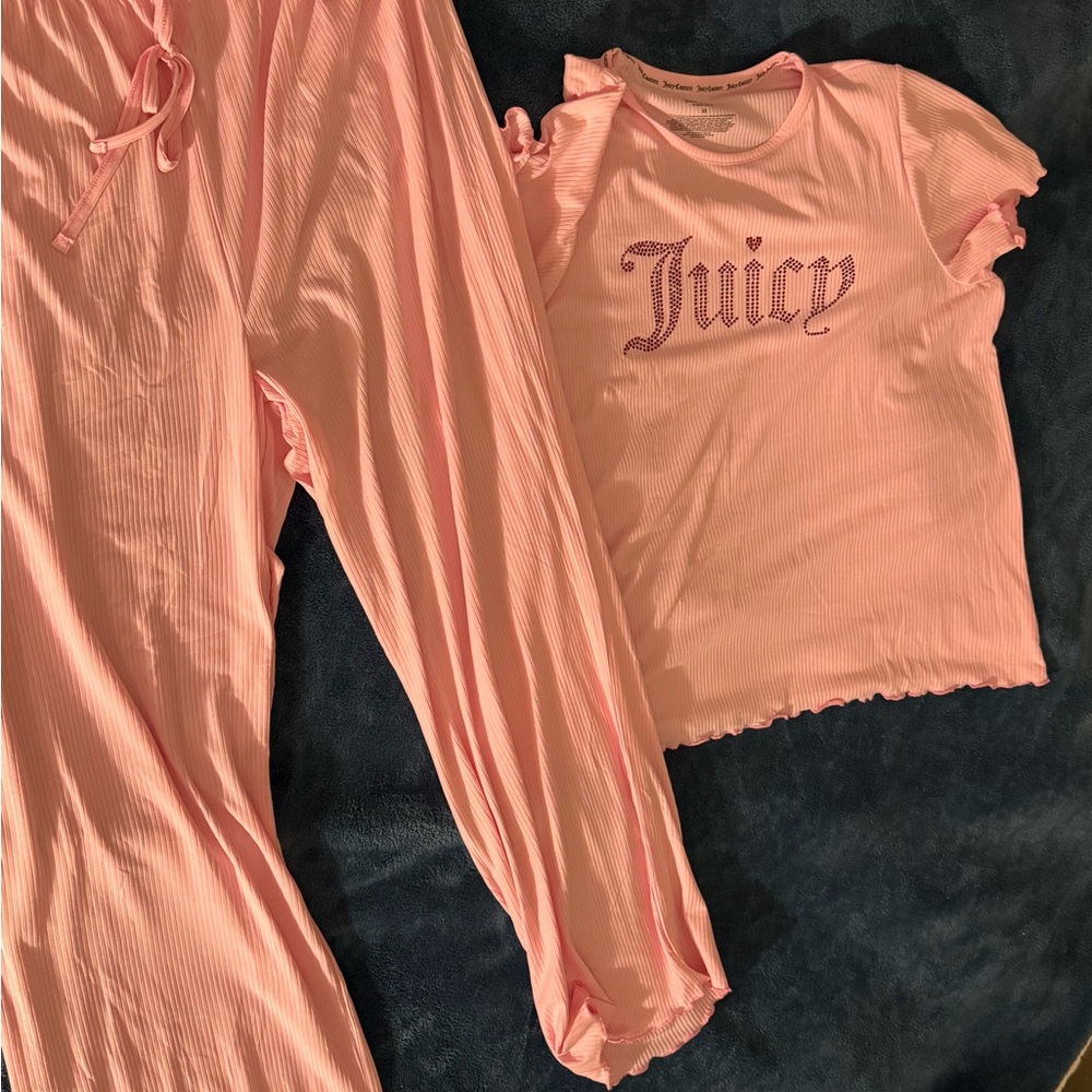 Juicy Couture Light Pink Kids Pajama Set